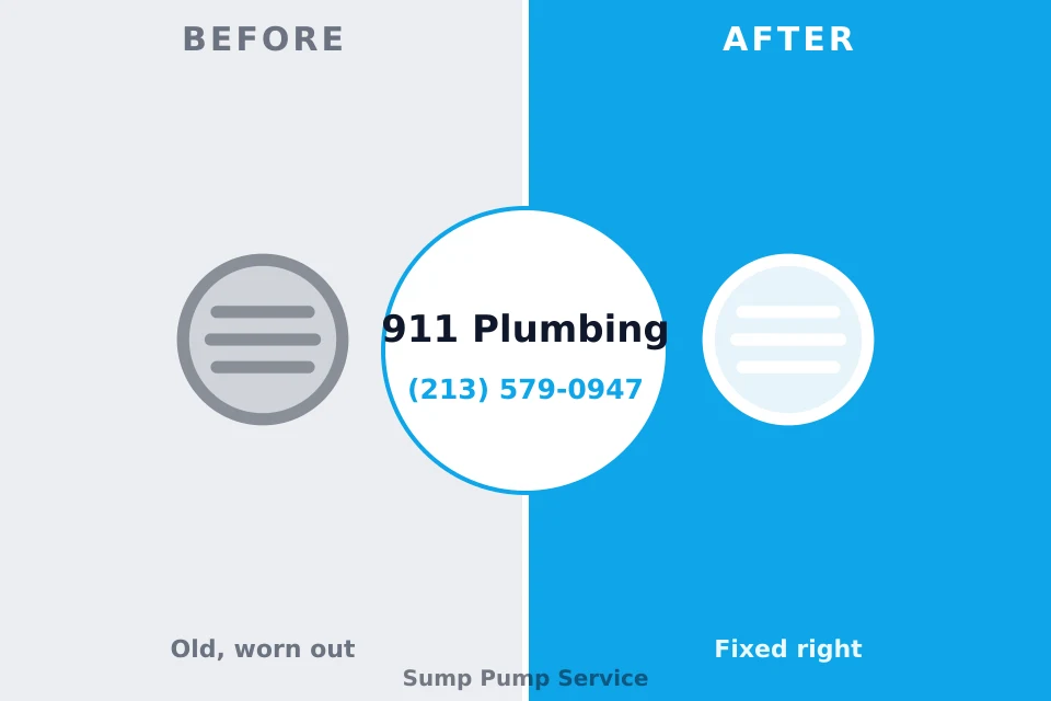 Before and after: plumbing repair West Fairview, PA